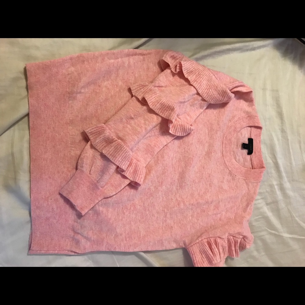 Jcrew raffle sleeve sweater